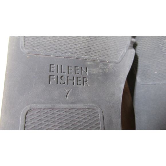 Eileen Fisher Gray Suede Slip On Platform Loafer Size 7 Pull Tab Round Toe NWOB - Picture 10 of 10